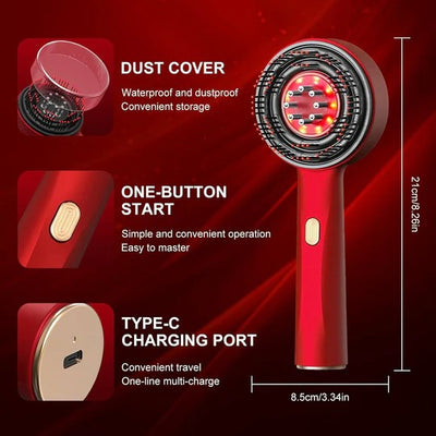 Scalp Massage Brush with Oil Applicator